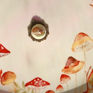 Mushroom Knit Pendant